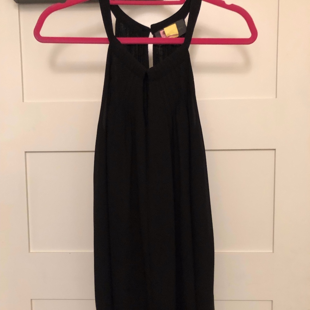 Black Flowy tank